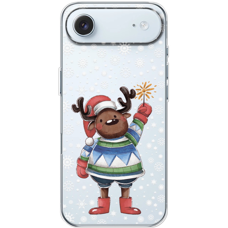 Прозорий чохол BoxFace Apple iPhone 17 Air Christmas Deer with Snow