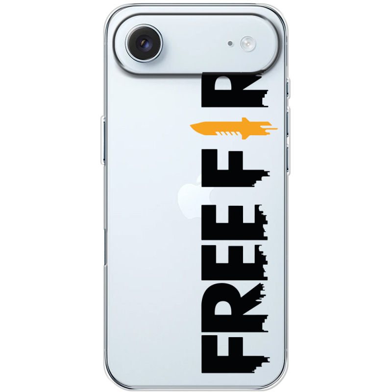 Прозорий чохол BoxFace Apple iPhone 17 Air Free Fire Black Logo