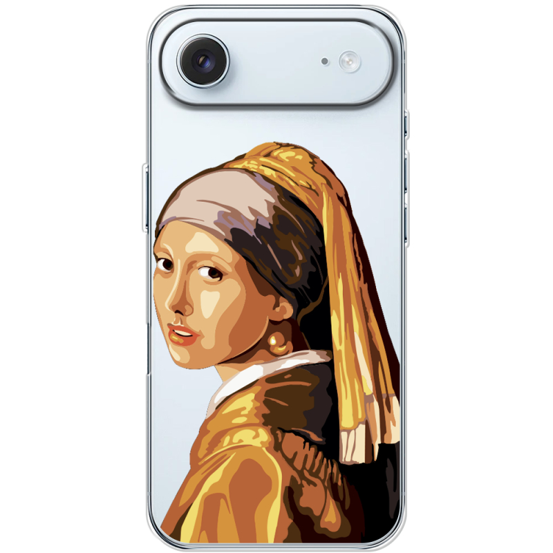 Прозорий чохол BoxFace Apple iPhone 17 Air Девушка с жемчужной серёжкой