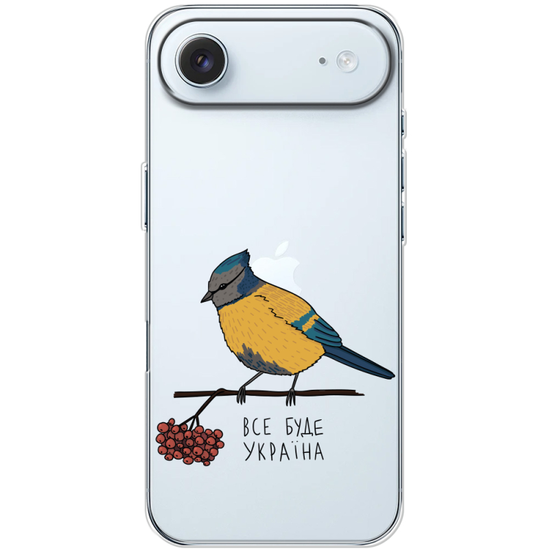 Прозорий чохол BoxFace Apple iPhone 17 Air Синиця і калина