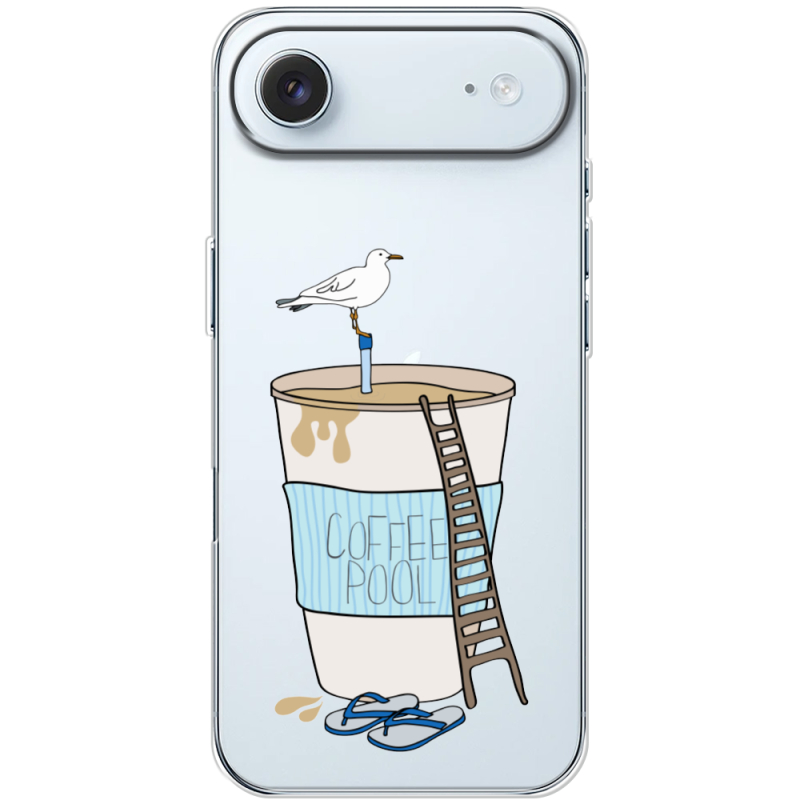 Прозорий чохол BoxFace Apple iPhone 17 Air Segull in Cofee Pool