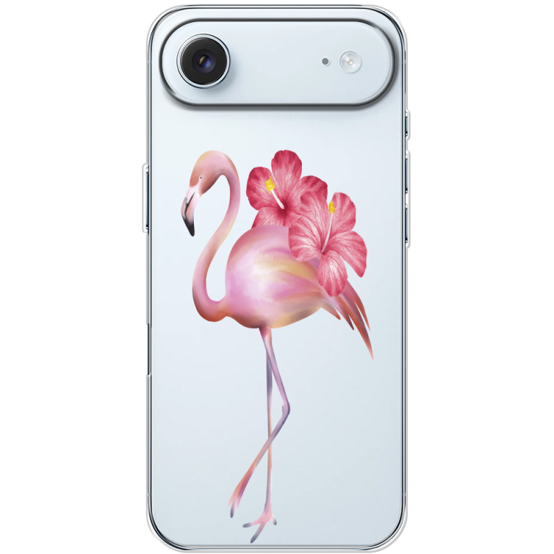 Прозорий чохол BoxFace Apple iPhone 17 Air Floral Flamingo