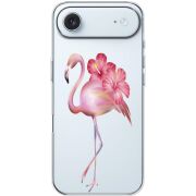 Прозорий чохол BoxFace Apple iPhone 17 Air Floral Flamingo