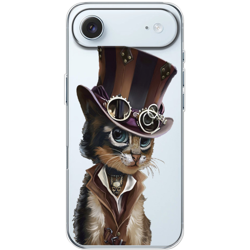 Прозорий чохол BoxFace Apple iPhone 17 Air Steampunk Cat