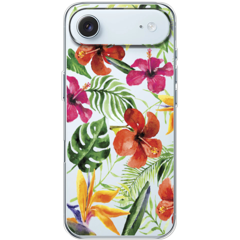 Прозорий чохол BoxFace Apple iPhone 17 Air Tropical Flowers