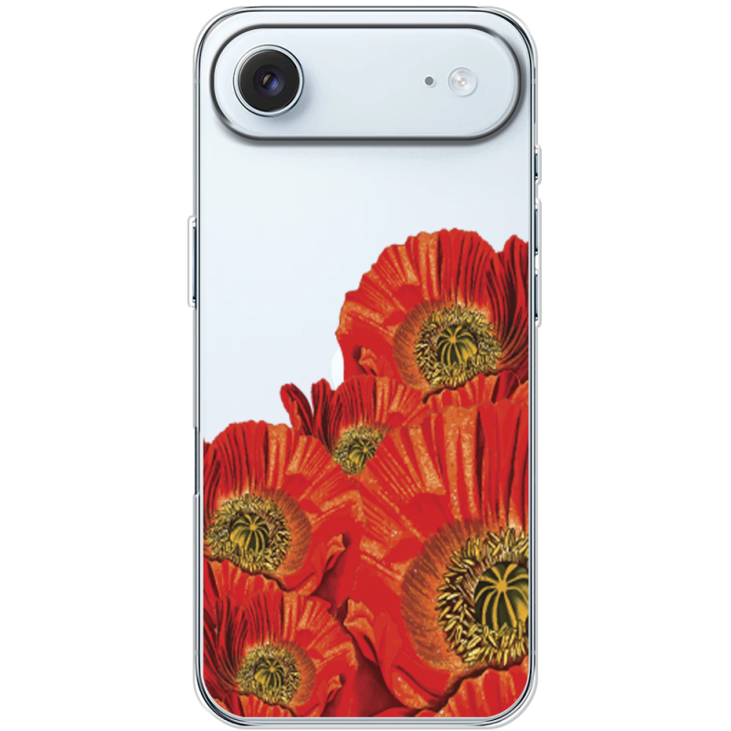 Прозорий чохол BoxFace Apple iPhone 17 Air Red Poppies
