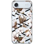 Прозорий чохол BoxFace Apple iPhone 17 Air Cotton flowers