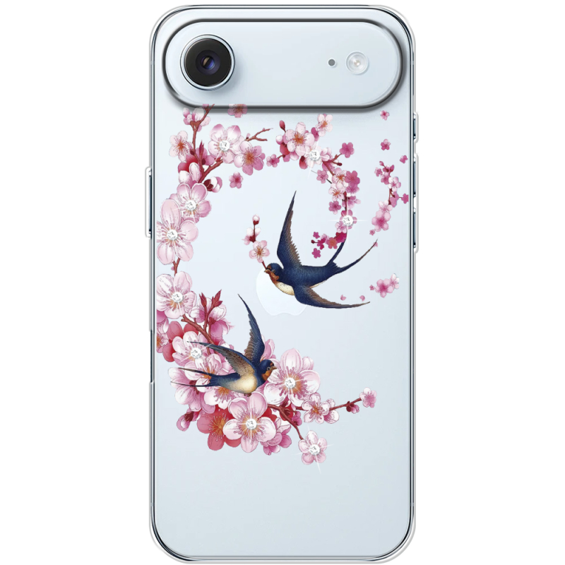 Чохол зі стразами Apple iPhone 17 Air Swallows and Bloom
