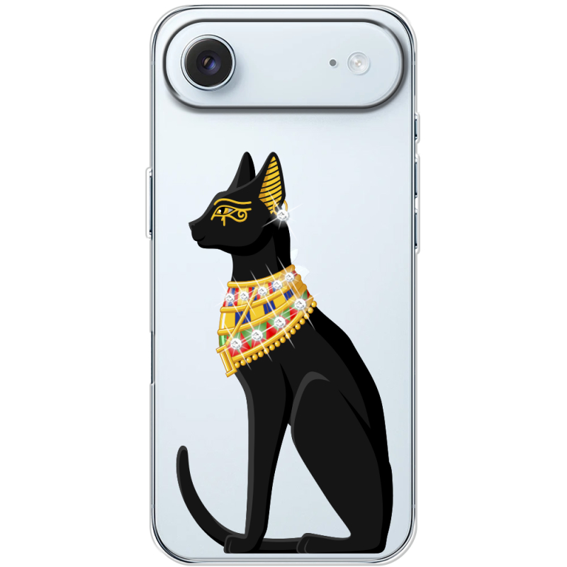 Чохол зі стразами Apple iPhone 17 Air Egipet Cat