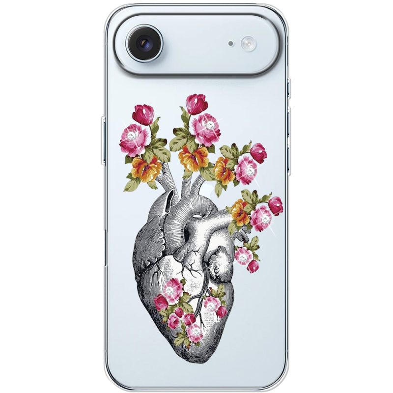 Чохол зі стразами Apple iPhone 17 Air Heart