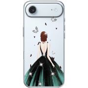 Чохол зі стразами Apple iPhone 17 Air Girl in the green dress