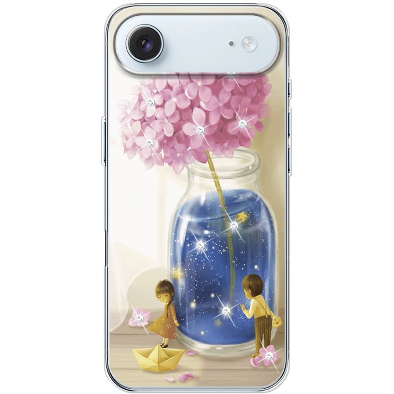 Чохол зі стразами Apple iPhone 17 Air Little Boy and Girl