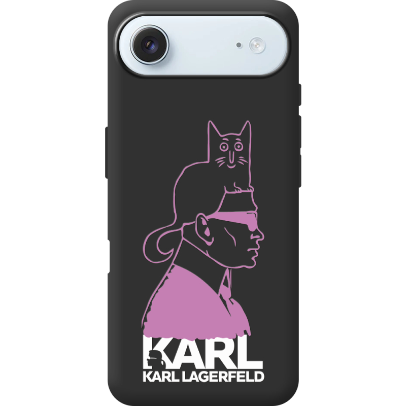 Чорний чохол BoxFace Apple iPhone 17 Air Pink Karl