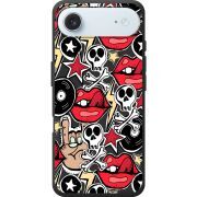 Чорний чохол BoxFace Apple iPhone 17 Air Rock Graffiti