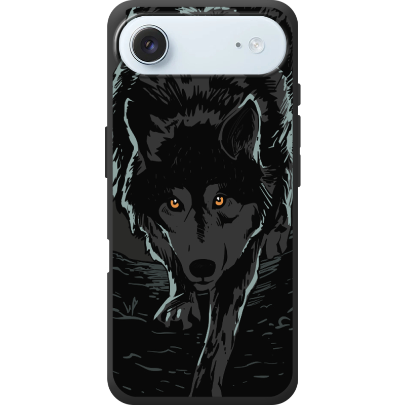 Чорний чохол BoxFace Apple iPhone 17 Air Wolf