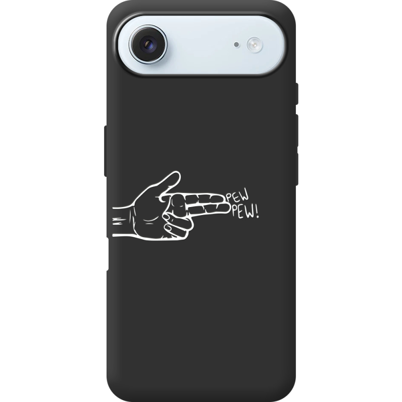 Чорний чохол BoxFace Apple iPhone 17 Air Pew Pew