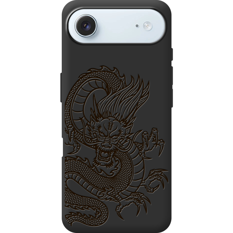 Чорний чохол BoxFace Apple iPhone 17 Air Chinese Dragon