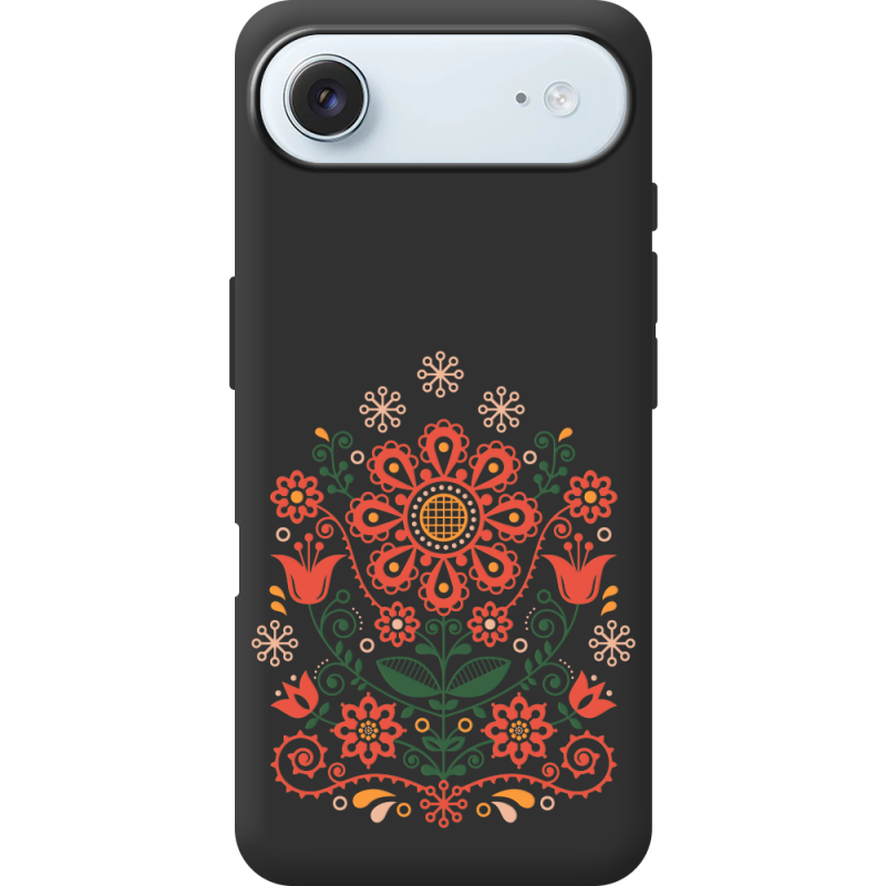 Чорний чохол BoxFace Apple iPhone 17 Air Ukrainian Ornament
