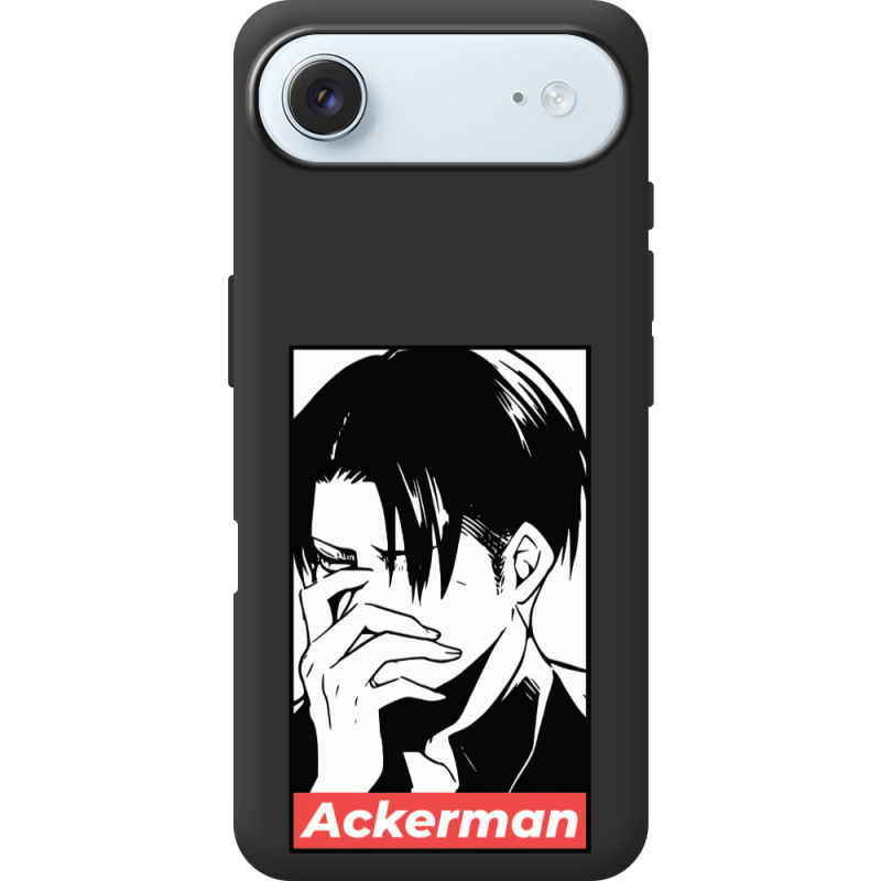 Чорний чохол BoxFace Apple iPhone 17 Air Attack On Titan - Ackerman