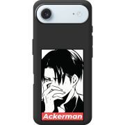 Чорний чохол BoxFace Apple iPhone 17 Air Attack On Titan - Ackerman