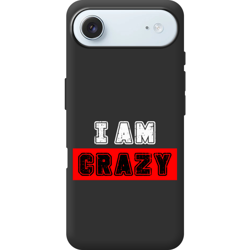 Чорний чохол BoxFace Apple iPhone 17 Air I'm Crazy