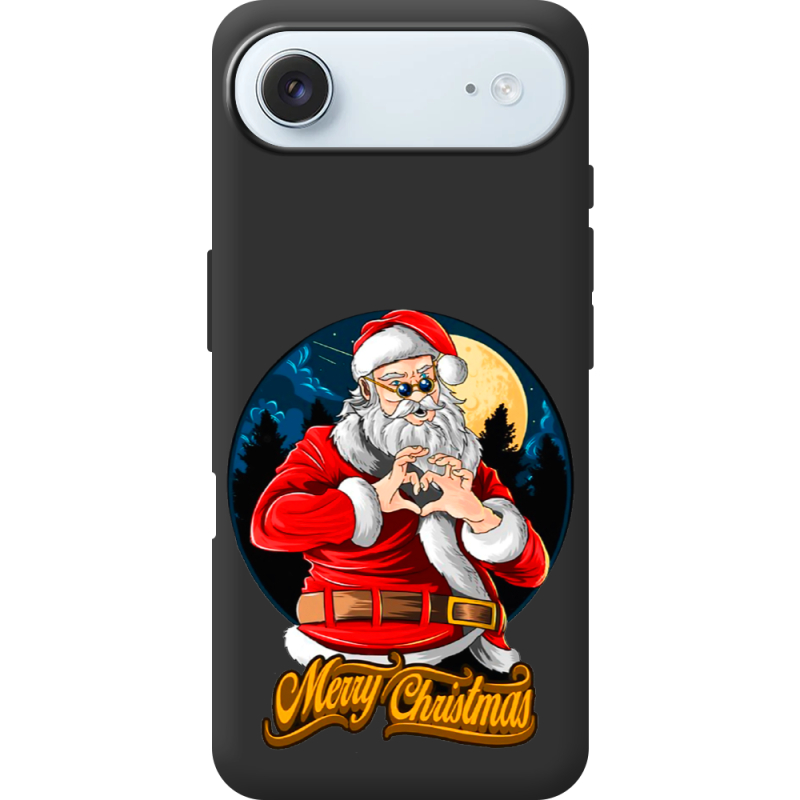 Чорний чохол BoxFace Apple iPhone 17 Air Cool Santa