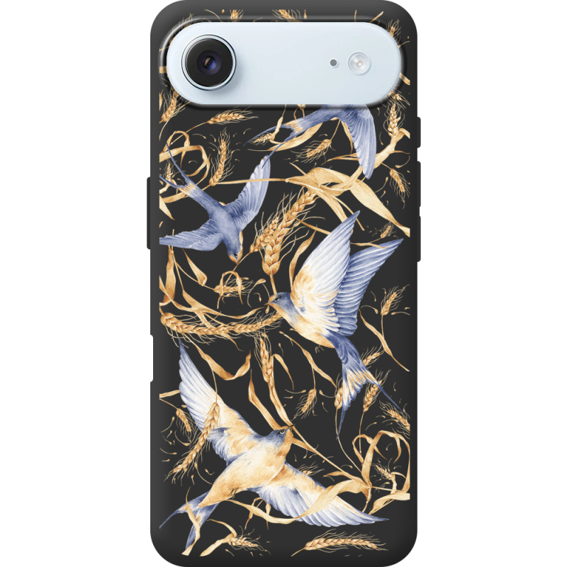 Чорний чохол BoxFace Apple iPhone 17 Air Ластівки