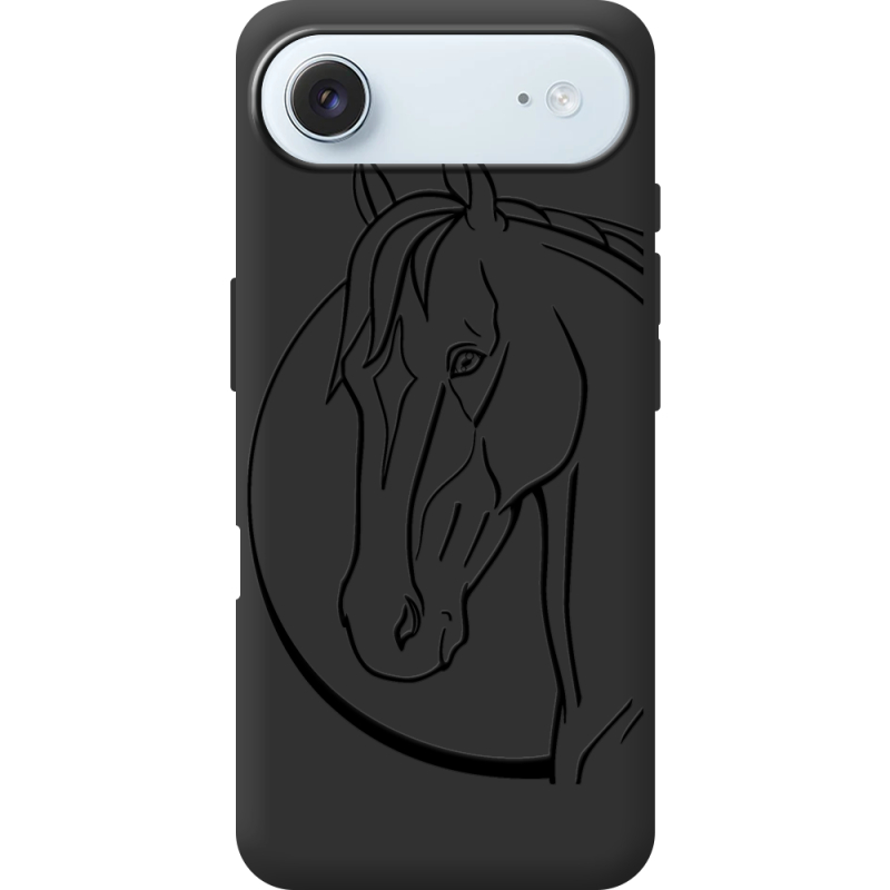 Чорний чохол BoxFace Apple iPhone 17 Air Horse