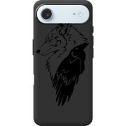 Чорний чохол BoxFace Apple iPhone 17 Air Wolf and Raven