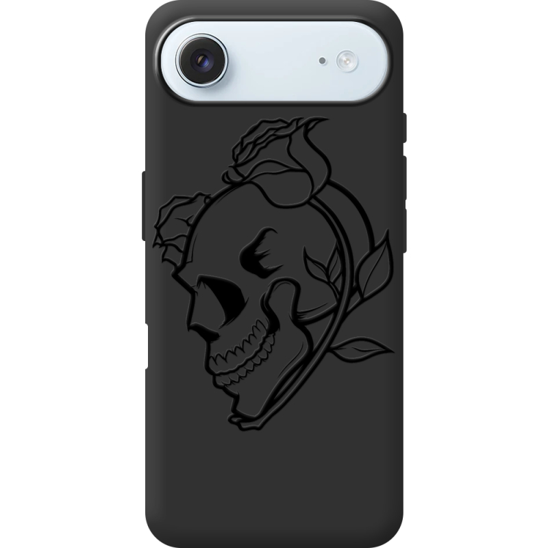 Чорний чохол BoxFace Apple iPhone 17 Air Skull and Roses