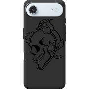 Чорний чохол BoxFace Apple iPhone 17 Air Skull and Roses