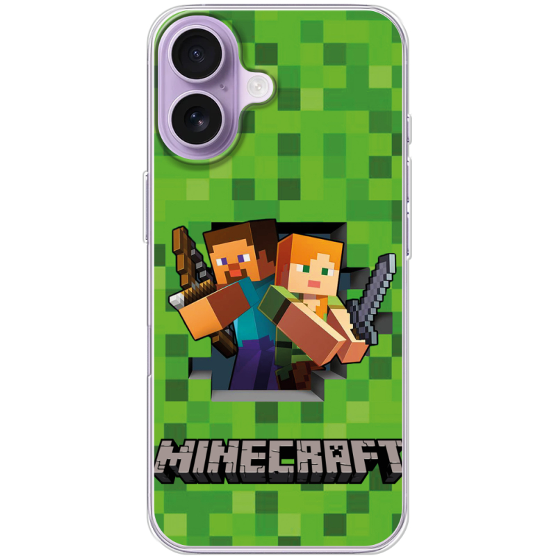 Чохол BoxFace Apple iPhone 17 Майнкрафт Стів і Алекс
