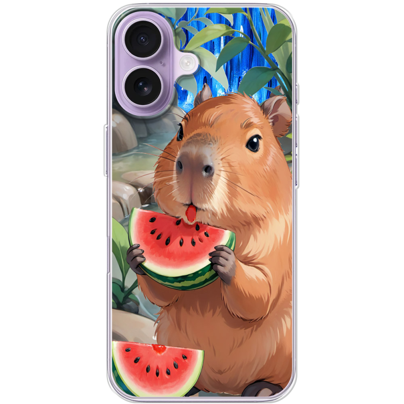 Чохол BoxFace Apple iPhone 17 Капібара з кавуном