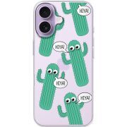 Прозорий чохол BoxFace Apple iPhone 17 с 3D-глазками HIYA