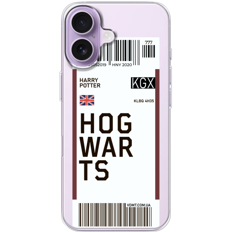 Прозорий чохол BoxFace Apple iPhone 17 Ticket Hogwarts