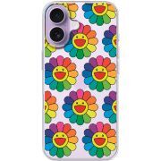 Прозорий чохол BoxFace Apple iPhone 17 Hippie Flowers