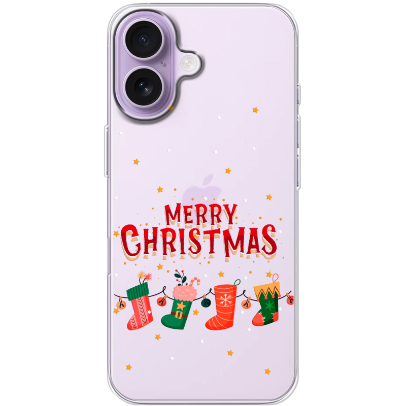 Прозорий чохол BoxFace Apple iPhone 17 Merry Christmas