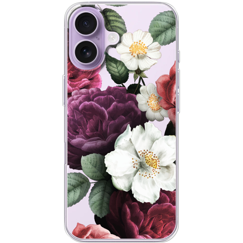 Прозорий чохол BoxFace Apple iPhone 17 Floral Dark Dreams