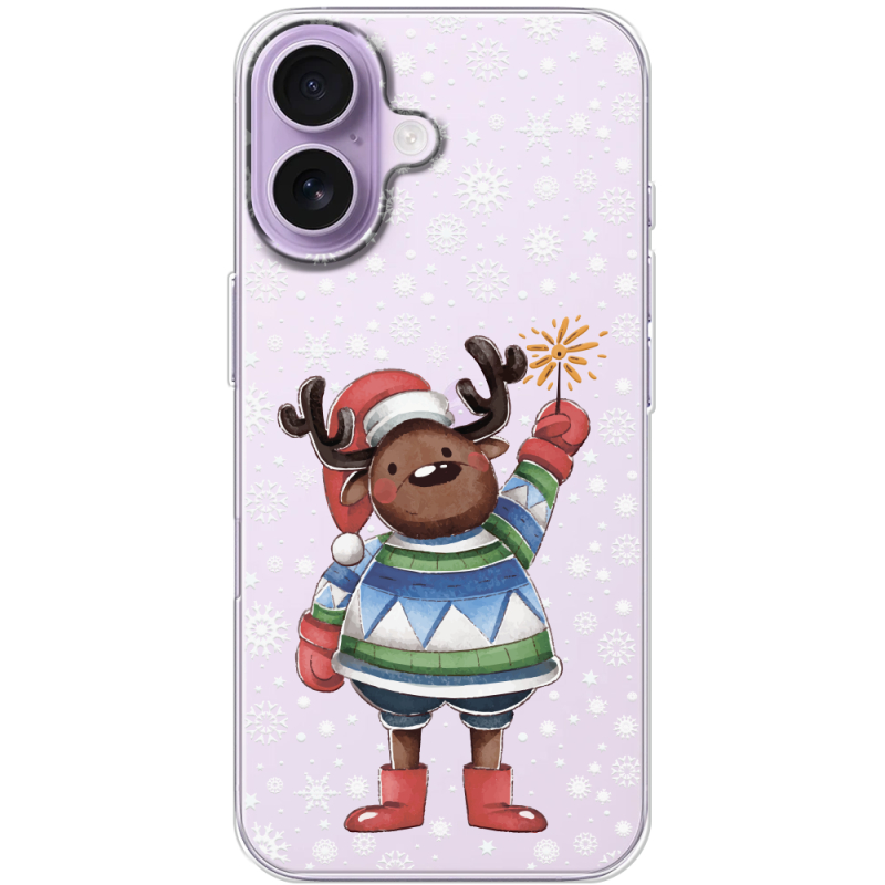 Прозорий чохол BoxFace Apple iPhone 17 Christmas Deer with Snow