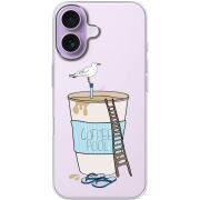 Прозорий чохол BoxFace Apple iPhone 17 Segull in Cofee Pool