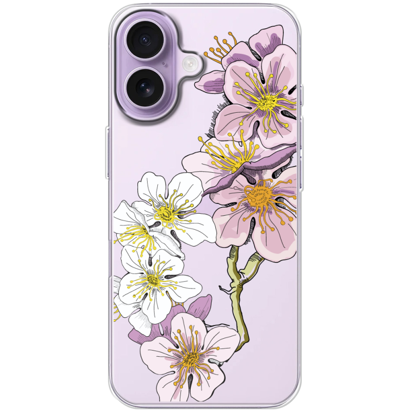 Прозорий чохол BoxFace Apple iPhone 17 Cherry Blossom