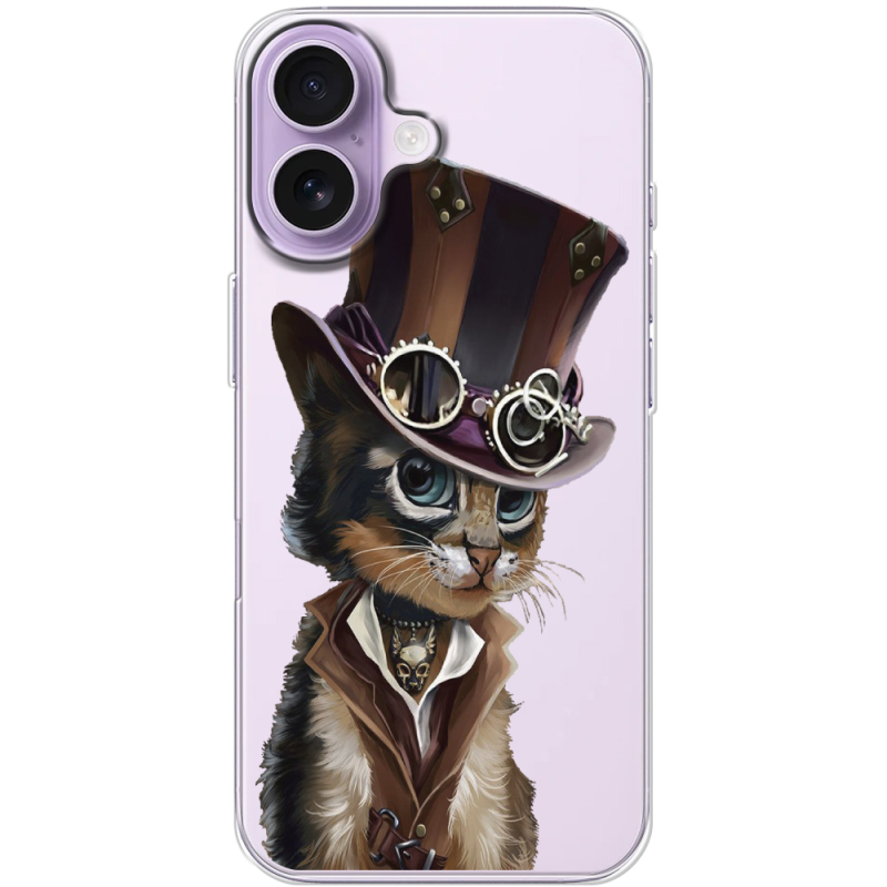 Прозорий чохол BoxFace Apple iPhone 17 Steampunk Cat