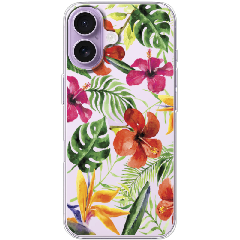 Прозорий чохол BoxFace Apple iPhone 17 Tropical Flowers