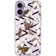 Прозорий чохол BoxFace Apple iPhone 17 Cotton flowers