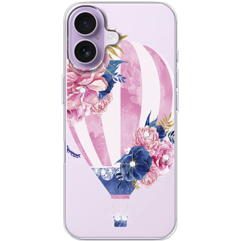 Чохол зі стразами Apple iPhone 17 Pink Air Baloon