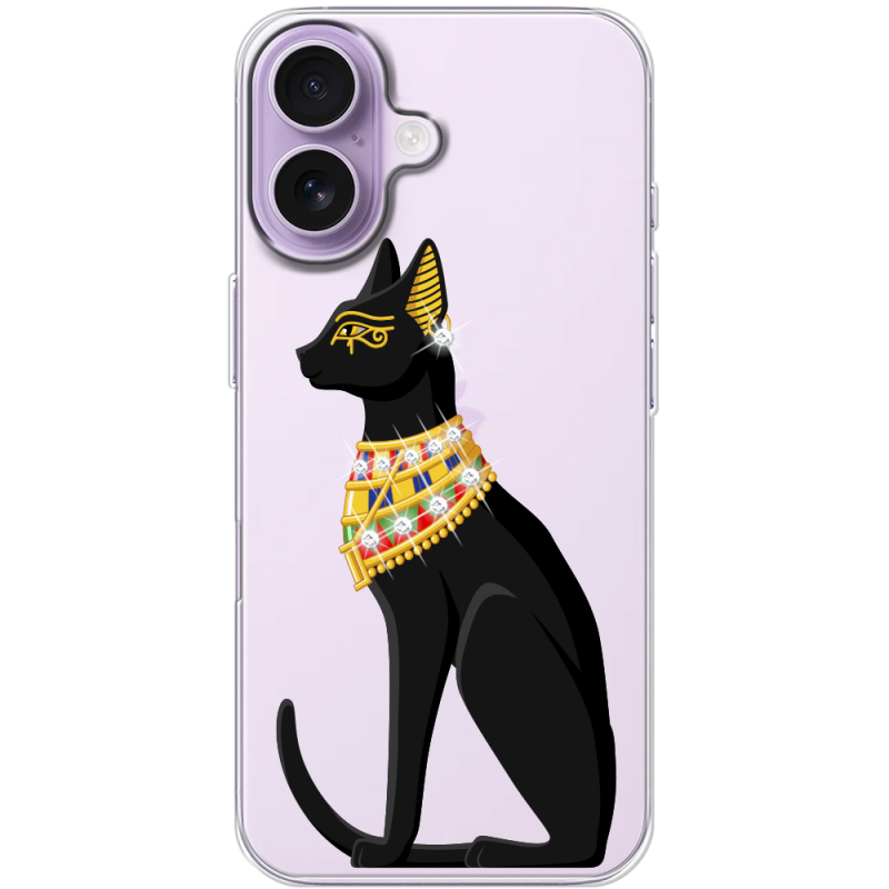 Чохол зі стразами Apple iPhone 17 Egipet Cat