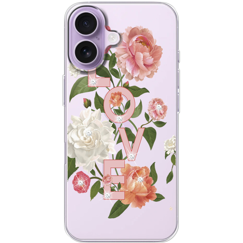 Чохол зі стразами Apple iPhone 17 Love