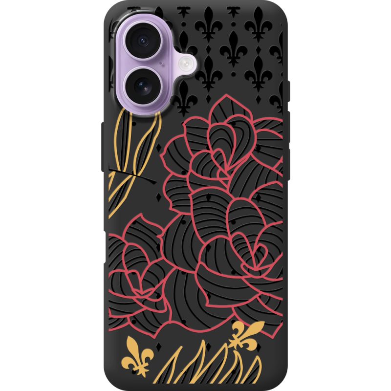 Чорний чохол BoxFace Apple iPhone 17 FranceFlowers
