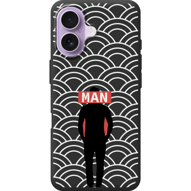Чорний чохол BoxFace Apple iPhone 17 Man Pattern