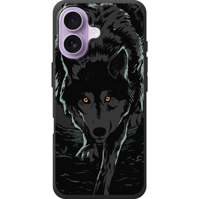 Чорний чохол BoxFace Apple iPhone 17 Wolf